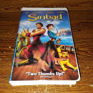 Sinbad: Legend of the Seven Seas (VHS, Dreamworks Pictures) w/ Clamshell Case
